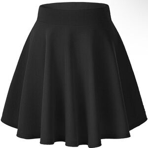 Amazon Black Mini Skater Skirt for Work (Large)